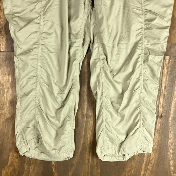 The North Face Womens Pants Tan Capri Drawstring Pockets Nylon Stretch XL - Picture 3 of 11